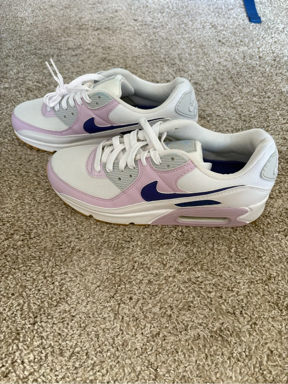Women’s White & Light/Dark Purple Nike Sneakers